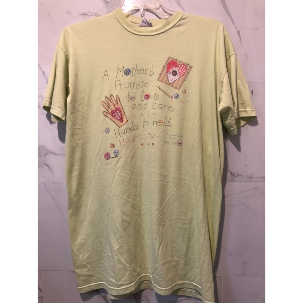 Light green graphic tee